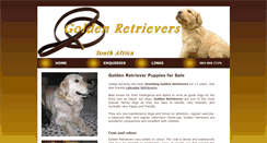 Desktop Screenshot of golden-retrievers.co.za